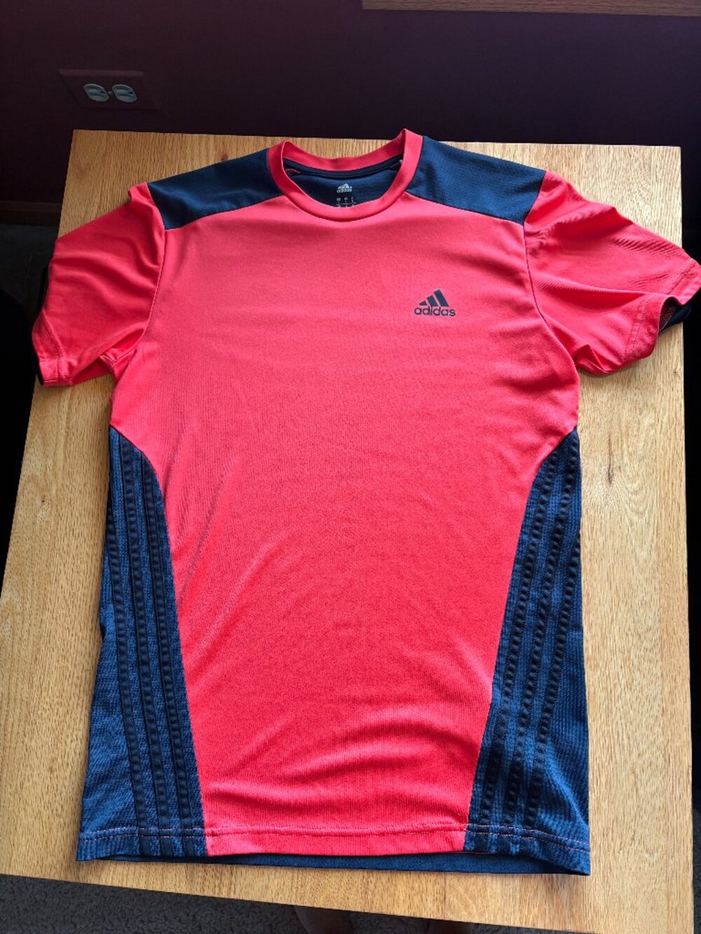 Adidas Mens Small Red Climacool athletic shirt